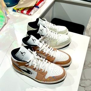 Collectors set nike Jordan 1 “BRUSH STROKE” 2 pairs